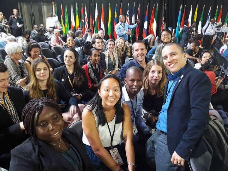 IFAW, youth forum delegates at CITES conference opening ceremony.