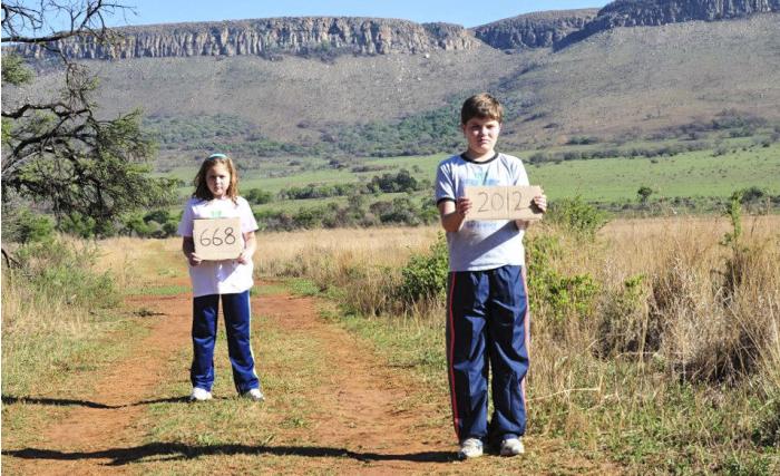 Olivia Ries and Carter Ries in the first scene of a documentary film. In 2012 668 rhinos were poached. Olivia Ries and Carter Ries in the first scene of a documentary film. In 2012 668 rhinos were poached.