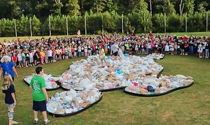 Sea turtle made from trash Sea turtle made from trash